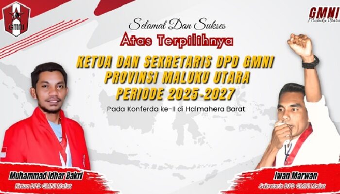 Terpilih Sebagai Ketua GMNI Malut, M Idhar Ajak OKP Berkolaborasi Gerakan Mahasiswa