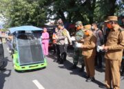 Dukono Masih Semburkan Debu, Pemda Halut Bersama TNI-Polri Turun Bagikan Masker