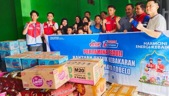Peduli Korban Kebakaran Pasar Rawajaya, Pertamina-Hiswana Migas Berbagi Bantuan