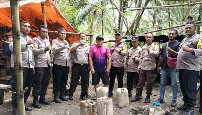 Polsek Tobelo Razia ‘Pabrik’ Miras Cap Tikus