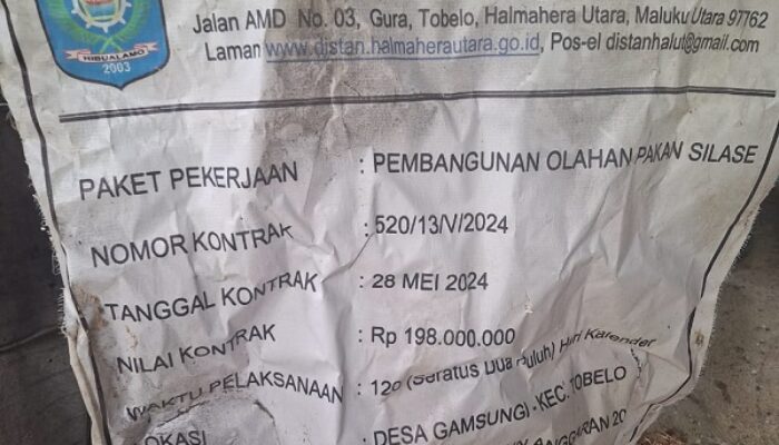Bantuan Olahan Pakan Kementan Diduga Bermasalah, Kadistan Halut Bilang Begini