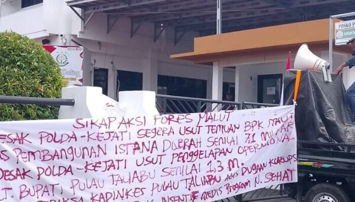 Polda-Kejati Malut Didesak Usut Anggaran ISDA Hingga BOK Pulau Taliabu