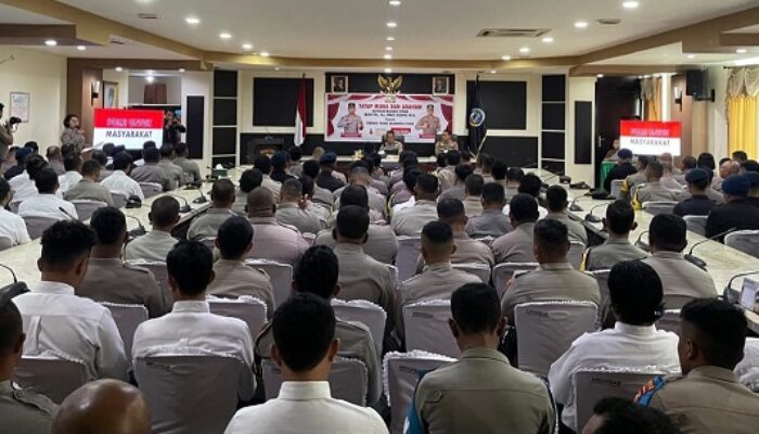 Kapolda Malut Kunker ke Polres Halut, Ini Pesannya ke Anggota