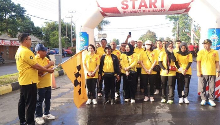 Jelang Puncak Bhayangkara, Polres Halut Jalan Santai Bersama Forkopimda