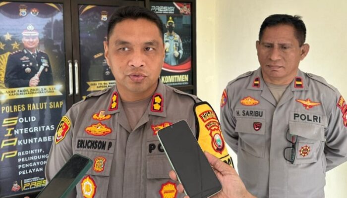 Resmi Jabat Kapolres Halut, AKBP Erlichson Tekad Tuntaskan Kasus Tertunggak