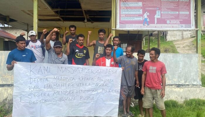 Warga Dedeta Desak Bupati Halut Copot Pj Kades, Gegara Dugaan Korupsi DD