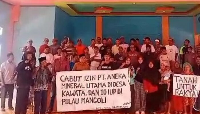Warga Kawata Tolak Tambang Demi Selamatkan Pulau Mangoli