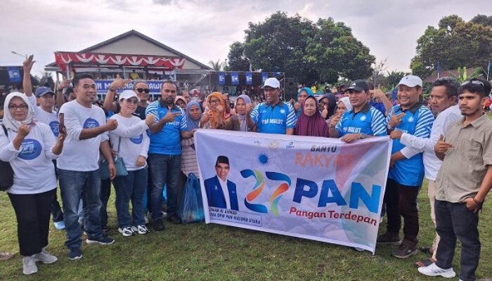 Penutupan Turnamen PAN CUP I Diwarnai Berbagi 250 Paket Sembako