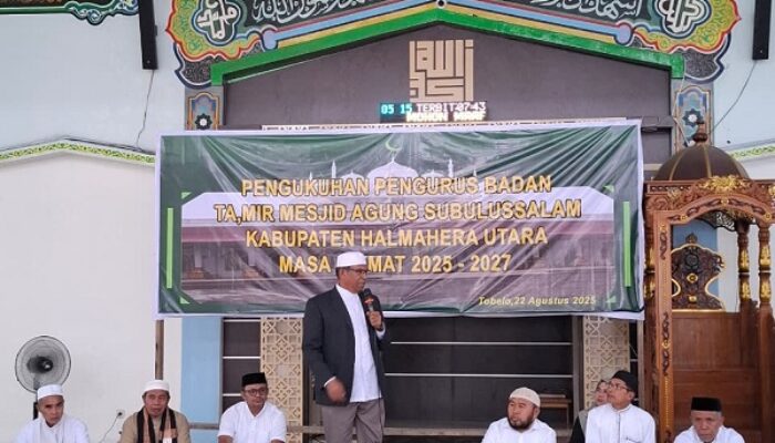 Nama Masjid Raya Tobelo Ternyata Ini, Wabup Halut: Bukan Diganti Tapi Kembalikan ke Sejarah Aslinya
