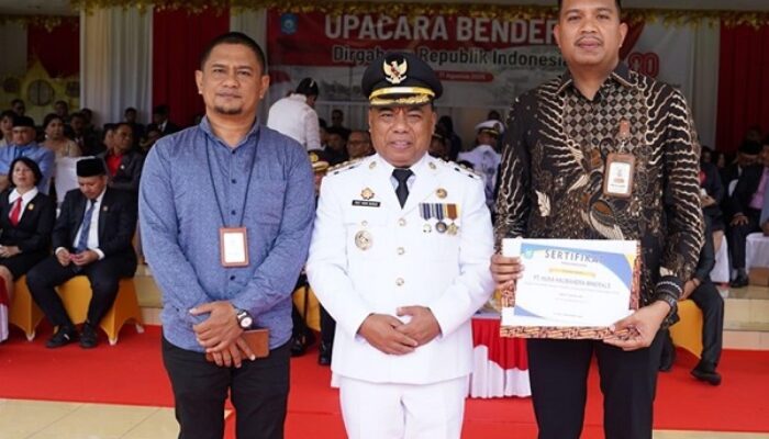 NHM Terima Penghargaan Lingkungan Terbaik pada HUT RI ke-80 di Halut
