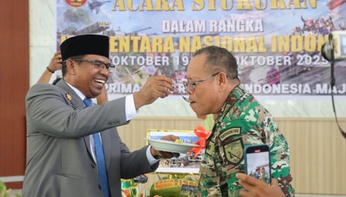 Kodim 1508/Tobelo Gelar Syukuran HUT Ke-80 TNI, Wujud Kemanunggalan TNI Bersama Rakyat
