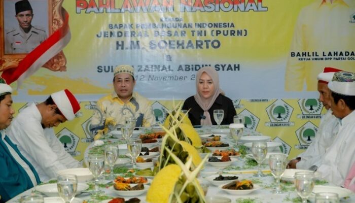 Golkar Malut Gelar Syukuran, Usai Mantan Presiden Pak Harto Bersama Sultan Zainal Jadi Pahlawan
