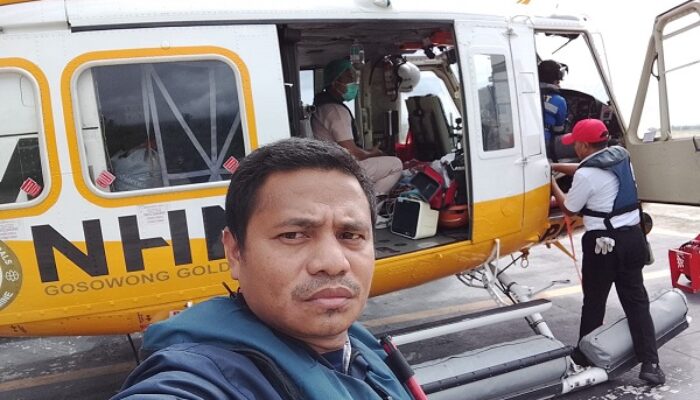 DMI Halut Salut Program NHM Peduli, Gerak Cepat Rujuk Dua Pasien ke Manado Pakai Heli Privat