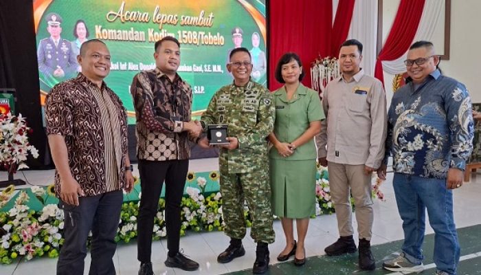 NHM Hadiri Pisah Sambut Dandim 1508/Tobelo, Komitmen Perkuat Sinergitas TNI-Pemda