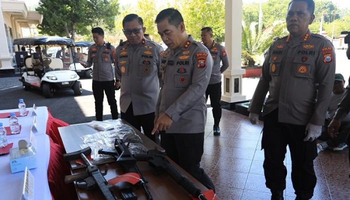 Polda Malut Ringkus Pelaku Peredaran Senpi Ilegal